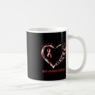 Brain Aneurysm Awareness I'm Survivor Heart Ribbon Coffee Mug