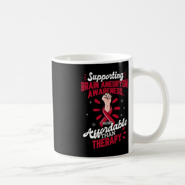Brain Aneurysm Awareness Is Therapy Surgery Suppor Coffee Mug (Right)