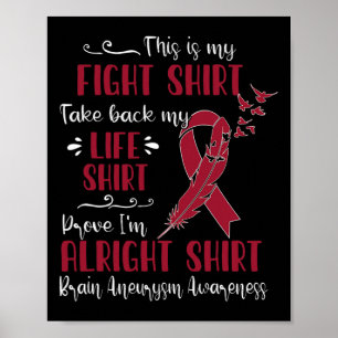 Brain Aneurysm Awareness My Fight  Poster
