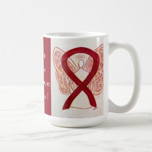 Brain Aneurysm Awareness Ribbon Angel Custom Mug