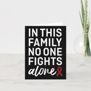 Brain Aneurysm Awareness Ribbon Family Support Gro Card