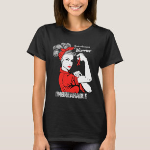 Brain Aneurysm Awareness Strong Unbreakable Women T-Shirt