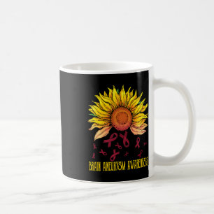 Brain Aneurysm Awareness Sunflower Coffee Mug
