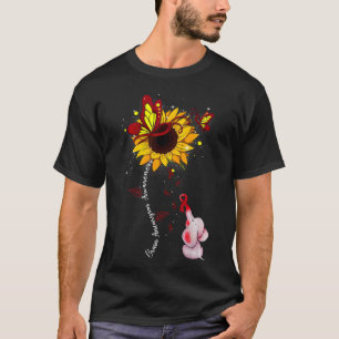 Brain Aneurysm Awareness Sunflower Elephant Men T-Shirt