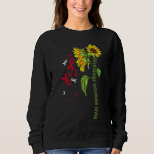 Brain Aneurysm Awareness Sunflower Surgery Support Sweatshirt