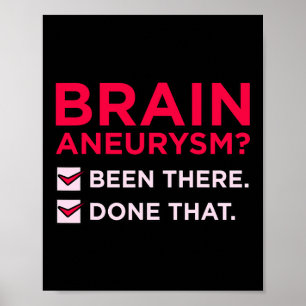 Brain Aneurysm Been There Awareness Month Support Poster
