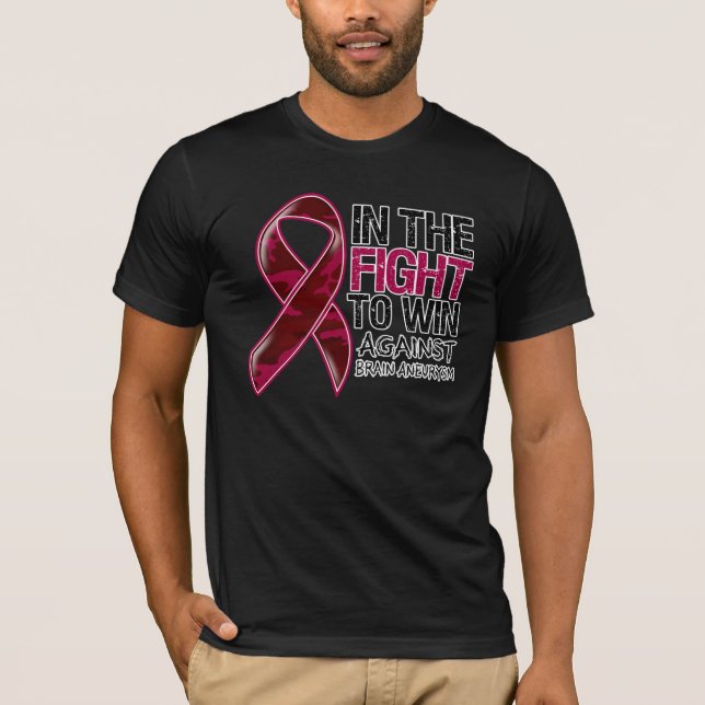 Brain Aneurysm - Fight To Win T-Shirt (Front)