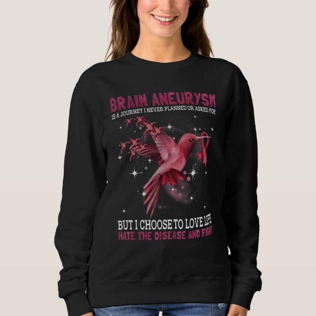 Brain Aneurysm Is A Journey I Never Planned Or Ask Sweatshirt (Front)