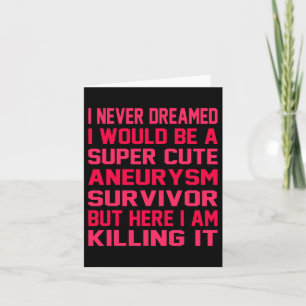 Brain Aneurysm Survivor Awareness Month Support Gr Card