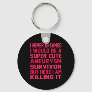 Brain Aneurysm Survivor Awareness Month Support Gr Key Ring