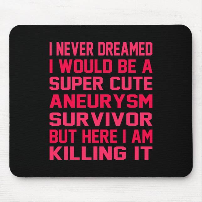 Brain Aneurysm Survivor Awareness Month Support Gr Mouse Mat (Front)