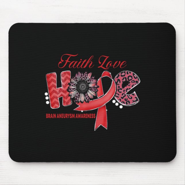 Brain Aneurysm Survivor Awareness Month Supporter  Mouse Mat (Front)