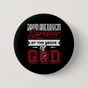 Brain Aneurysm Survivor Medical Condition Aneurysm 6 Cm Round Badge