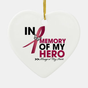 Brain Aneurysm Tribute In Memory of My Hero Ceramic Tree Decoration