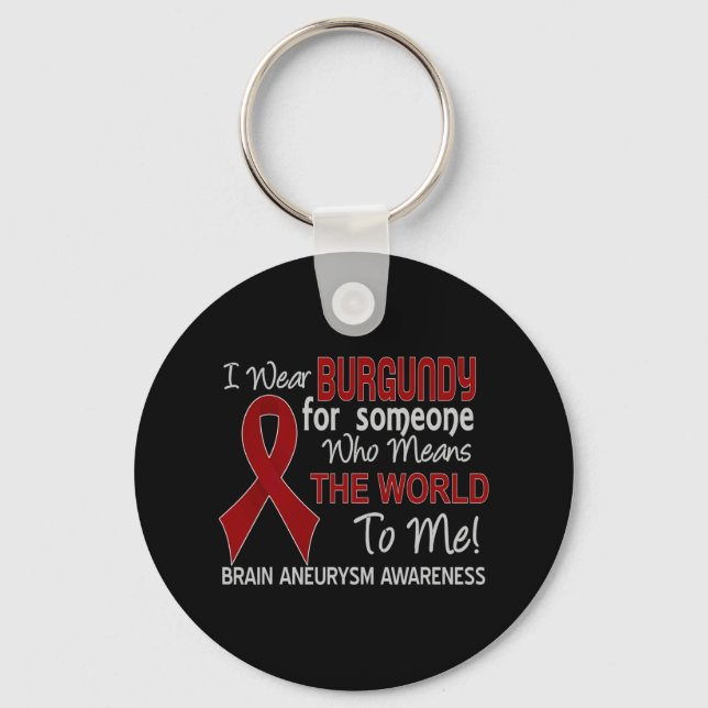 Brain aneurysm  Unbreakable Black Women Awareness  Key Ring (Front)