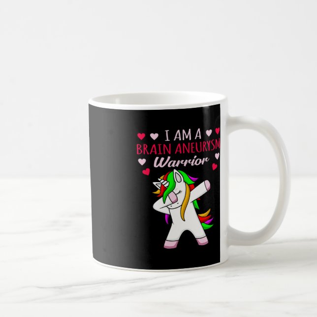 Brain Aneurysm Warrior Awareness Month Support Gra Coffee Mug (Right)