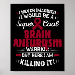 Brain Aneurysm Warrior Brain Aneurysm Awareness  Poster