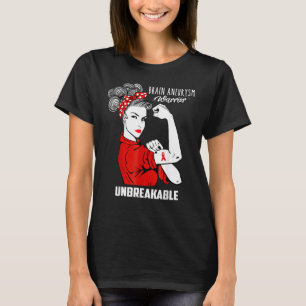 Brain Aneurysm Warrior Unbreakable Awareness T-Shirt