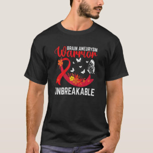 Brain Aneurysm Warrior Unbreakable Surgery Awarene T-Shirt
