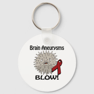 Brain Aneurysms Blows Awareness Design Key Ring