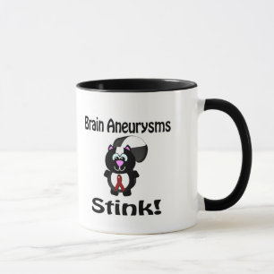 Brain Aneurysms Stink Skunk Awareness Design Mug