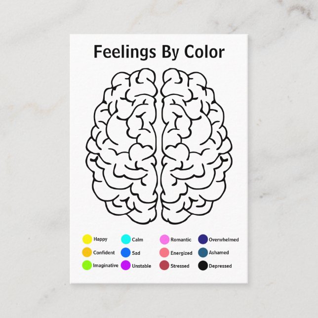 Brain Art Therapy Colouring Card (Front)