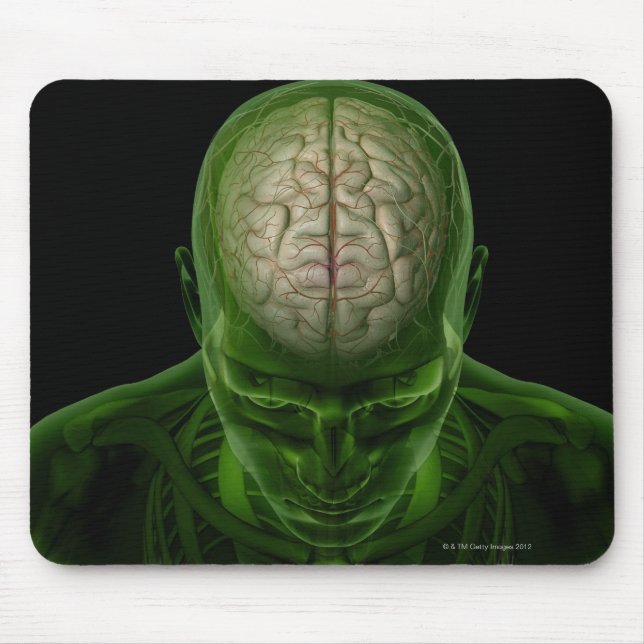 Brain Arteries Mouse Mat (Front)