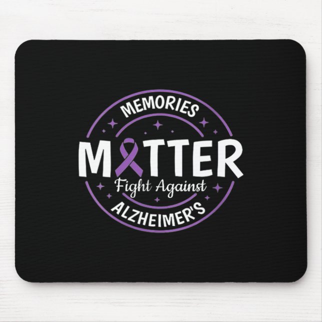 Brain Awareness Memories Problem Purple  Mouse Mat (Front)