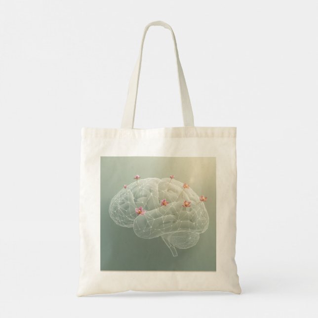 Brain Botanical Creativity Tote Bag (Back)