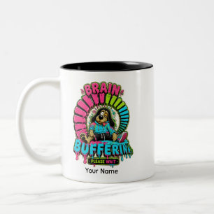 Brain Buffering Funny Coffee Mug Personalised Gift