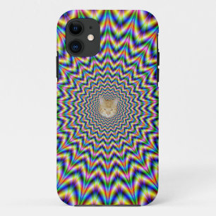 Brain Busting Web + or - Cat iPhone 11 Case