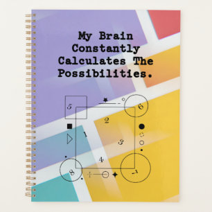 Brain Calculates Possibilities   Math Thinker Planner