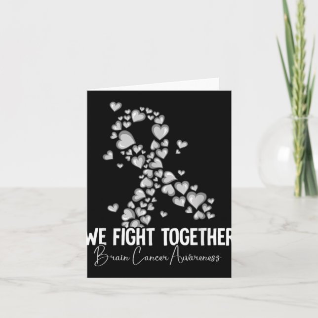 Brain Cancer Awareness 3  Card (Front)