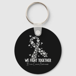 Brain Cancer Awareness 3  Key Ring
