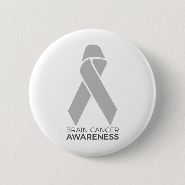 Brain Cancer Awareness 6 Cm Round Badge (Front)