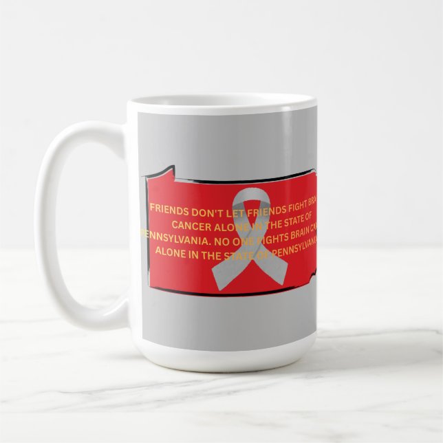 Brain Cancer Awareness in Pennsylvania  Coffee Mug (Left)