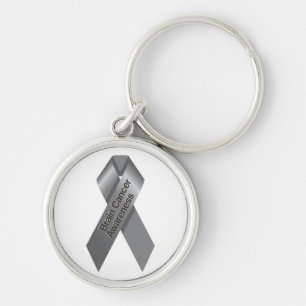 Brain Cancer Awareness Keychain
