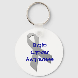 Brain Cancer Awareness Keychain