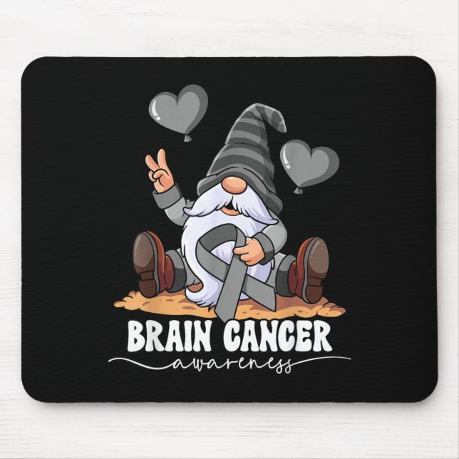 Brain Cancer Awareness Mouse Mat (Front)