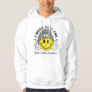 Brain Cancer Awareness Ribbon Support Gifts Hoodie