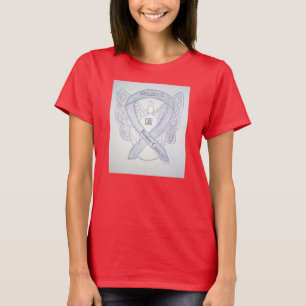 Brain Cancer Grey Awareness Ribbon Angel Shirt
