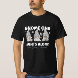 Brain Cancer Grey Ribbon Gnome T-Shirt