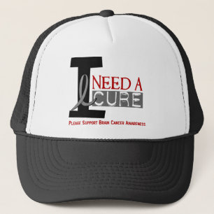 Brain Cancer I NEED A CURE 1 Trucker Hat