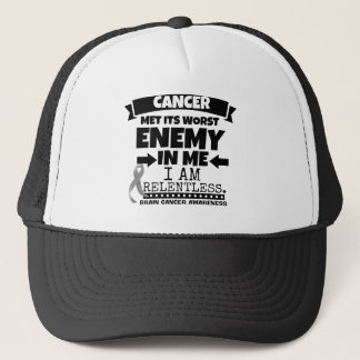 Brain Cancer Met Its Worst Enemy in Me Trucker Hat