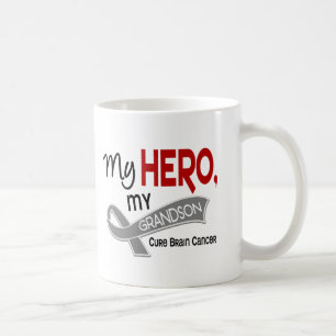 Brain Cancer MY HERO MY GRANDSON 42 Coffee Mug