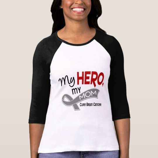 Brain Cancer MY HERO MY MOM 42 T-Shirt
