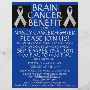 Brain Cancer Ribbon Benefit Flyer