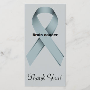 Brain cancer thank you card