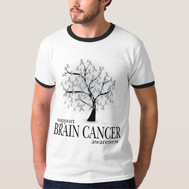 Brain Cancer Tree T-Shirt (Front)