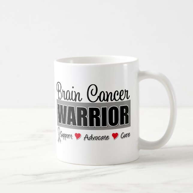 Brain Cancer Warrior Fighter Coffee Mug (Right)